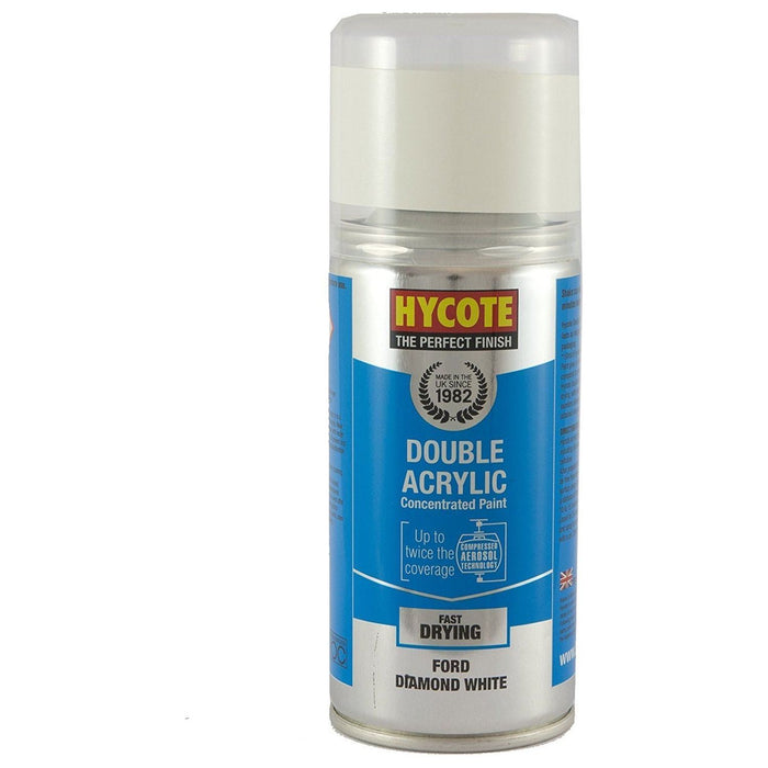 Hycote Aerosol Paint for Ford Diamond White 150ml Hycote - Town Tools 