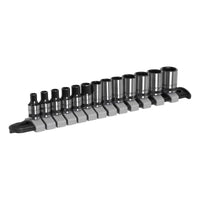 Sealey Socket Set 13pc 1/4"Sq Drive Metric Black Series AK7990