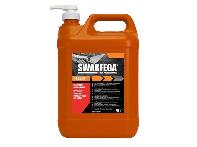 Swarfega Orange Hand Cleaner Pump Bottle 5 litre Swarfega� - Town Tools