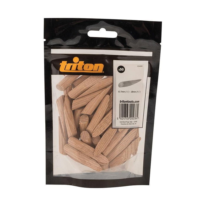 Triton Pocket-Hole Plugs 50pk Oak Triton - Town Tools 