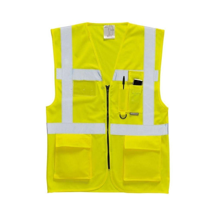 Portwest Berlin Executive Hi-Vis Vest - Yellow - Extra Large Portwest - Town Tools 