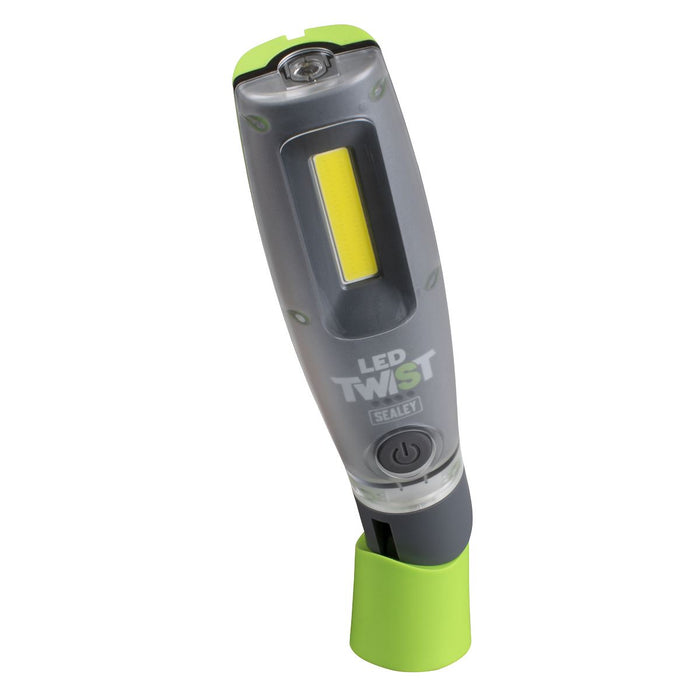 Sealey LED Twist Rechargeable Inspection Light Green LED2001G Sealey - Town Tools 