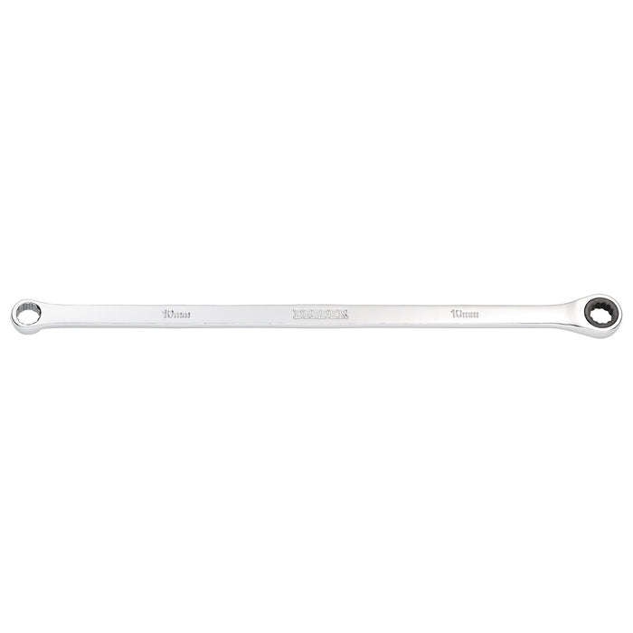 Draper Draper HI-TORQ Metric Extra-Long Double Ring Ratchet Spanner, 10mm Draper - Town Tools