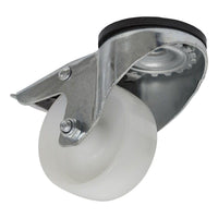 Sealey Castor Wheel Bolt Hole Swivel with Total Lock80mm SCW480SBL