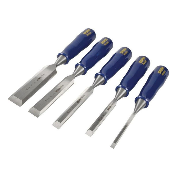 Irwin® Marples® M444 Bevel Edge Chisel Blue Chip Handle Set, 5 Piece IRWIN® Marples® - Town Tools