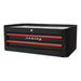 Sealey Mid-Box 2 Drawer Retro Style Black with Red Anodised Drawer Pulls Sealey - Town Tools 