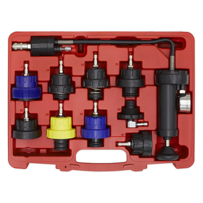 Sealey Cooling System Pressure Test Kit 10pc VS0013 Sealey - Town Tools 