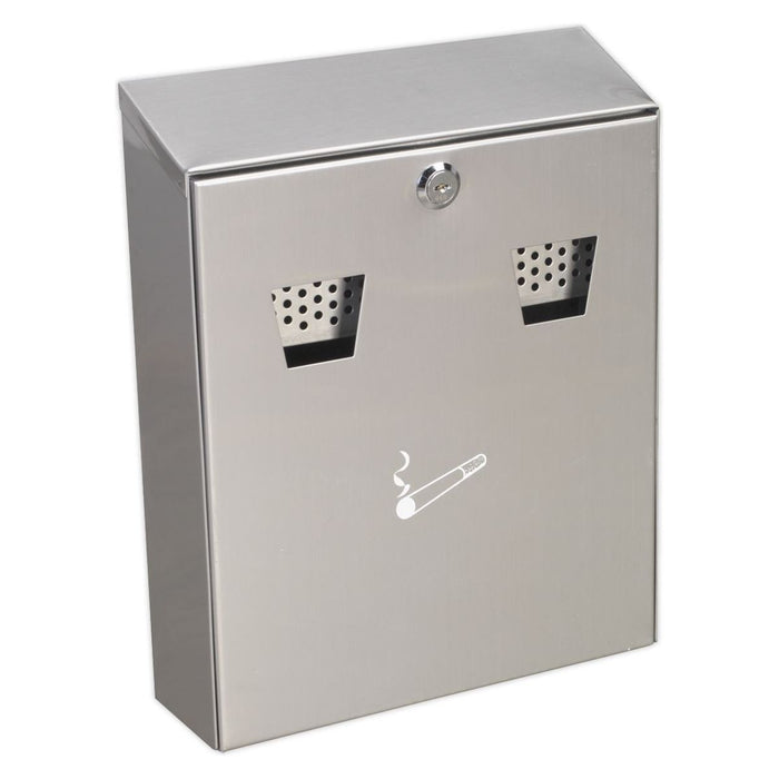 Sealey Cigarette Bin Wall Mounting Stainless Steel RCB02 Sealey - Town Tools 