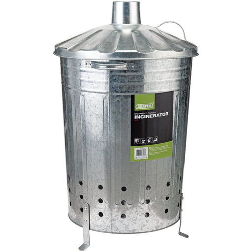 Draper Galvanised Garden Incinerator, 85L 53253 Draper - Town Tools 