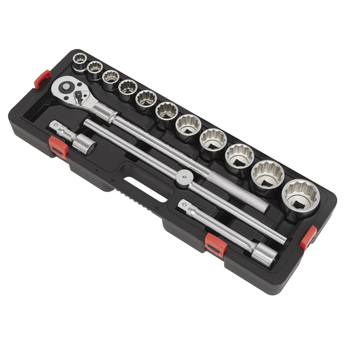 Sealey Premier Premier Socket Set 3/4"Sq Drive 12-point 15pc AK2583 Sealey Premier - Town Tools 