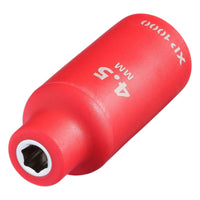 Draper XP1000 VDE Socket, 1/4" Sq. Dr., 4.5mm