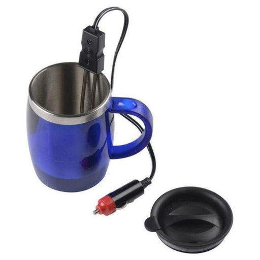 Stainless Steel Travel Mug with Lid & Immersion Heater – 24V | 350ml | 200W Allride - Town Tools