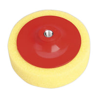 Sealey Buffing & Polishing Foam Head150 x 50mm M14 x 2mm Yellow/Coarse