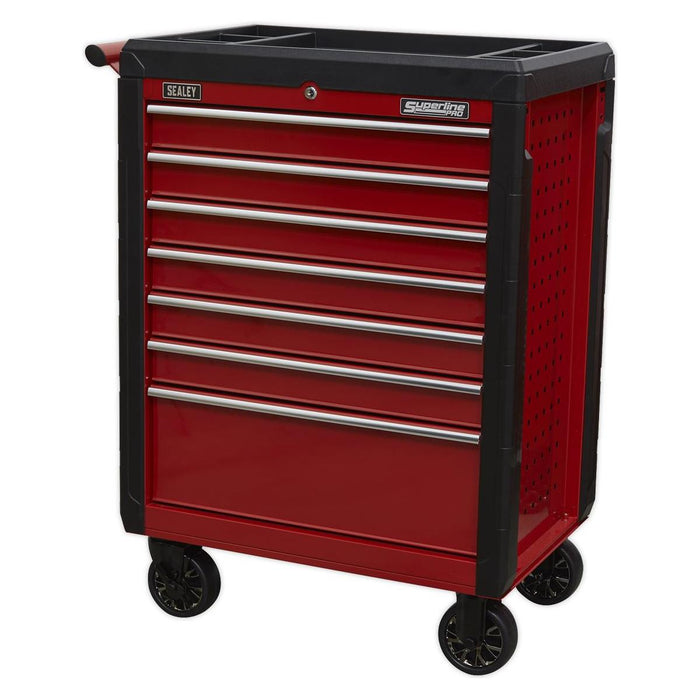 Sealey Rollcab 7 Drawer with Ball-Bearing Slides Red AP3407
