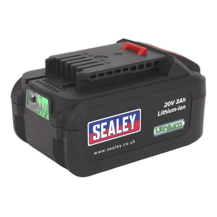 Sealey Power Tool Battery 20V 3Ah Lithium-ion Sealey Cordless CP20V Series Tools Sealey - Town Tools 