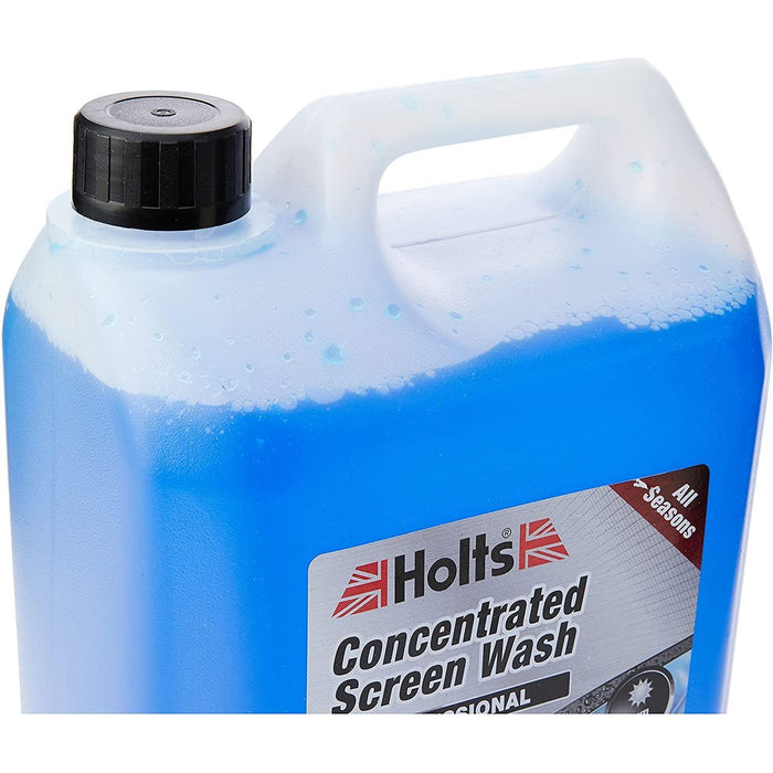 2x Holts All Seasons Windscreen Screen Wash High Power Concentrated 5 Litre 5L Holts - Town Tools 