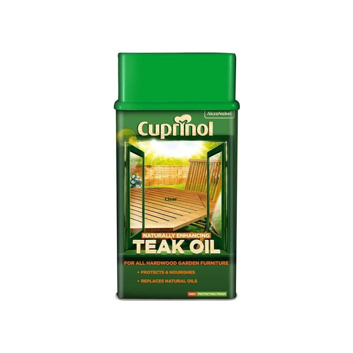 Cuprinol Naturally Enhancing Teak Oil Clear 1 litre Cuprinol - Town Tools