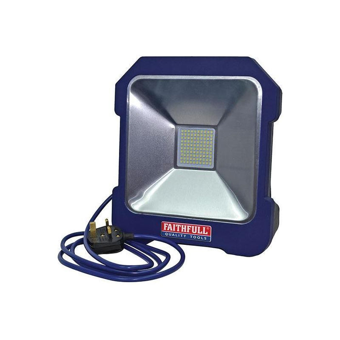 Faithfull Power Plus SMD LED Task Light with Power Take Off 20W 240V Faithfull Power Plus - Town Tools