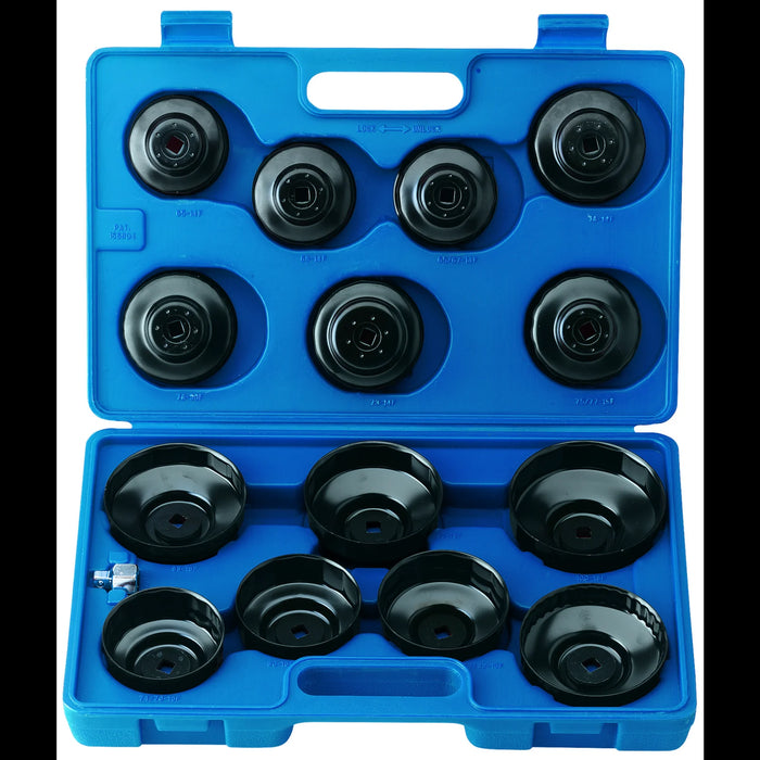 Draper Oil Filter Cup Socket Set, 3/8" Sq. Dr. (15 Piece) - OFCS/SET15B