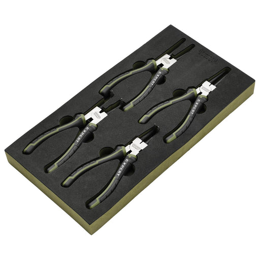 Draper Draper Expert Circlip Pliers Set in EVA Foam Tray, 180mm (4 Piece) Draper - Town Tools