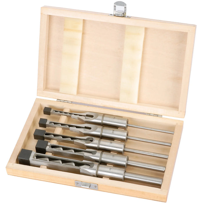 Draper Hollow Square Mortice Chisel and Bit Set (5 Piece) - AWM/5
