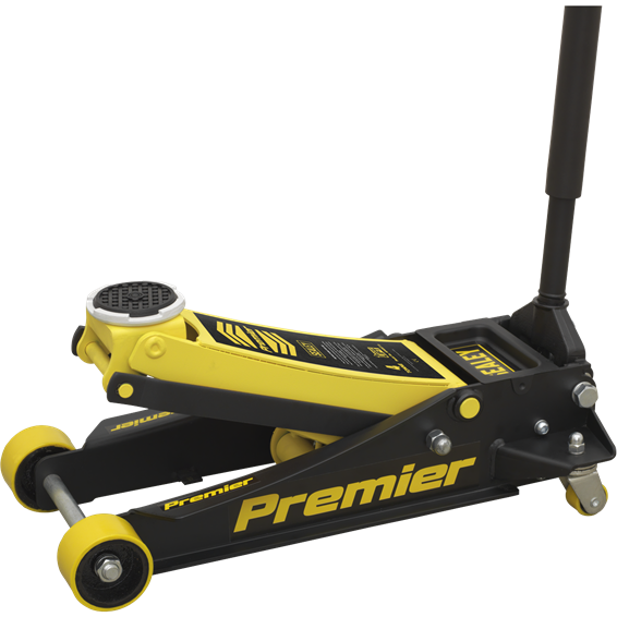 Sealey Trolley Jack 4 Tonne Rocket Lift Yellow 4040AY Sealey - Town Tools 