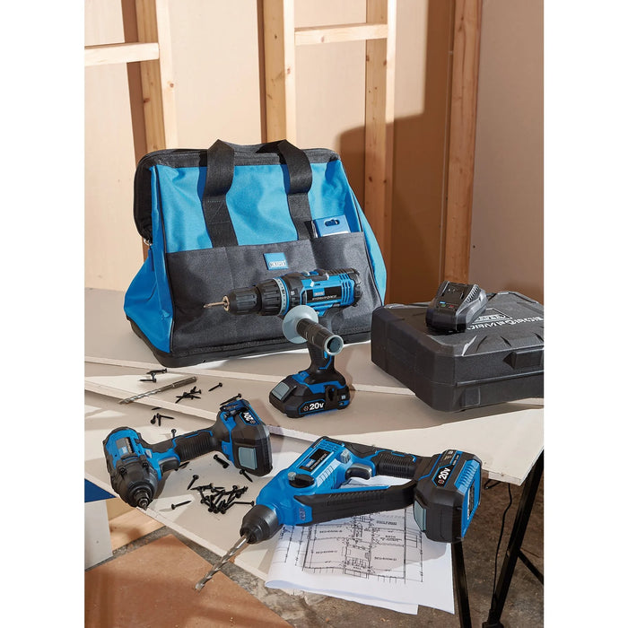 Draper Storm Force® 20V Cordless Fixing Kit (8 Piece) - PTK20VFIX