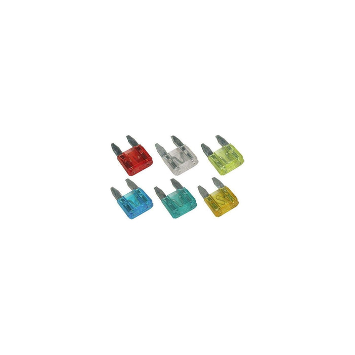 Wot-Nots Fuses for Mini Blade - Assorted - Pack Of 5 (3A/5A/10A/15A/25A)