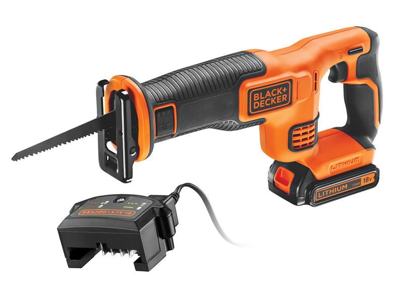 BLACK + DECKER BDCR18C1 Reciprocating Saw 18V 1 x 1.5Ah Li-ion BLACK + DECKER - Town Tools