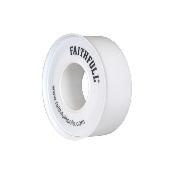 Faithfull P.T.F.E Tape 12mm x 12m White (Pack 10) Faithfull - Town Tools