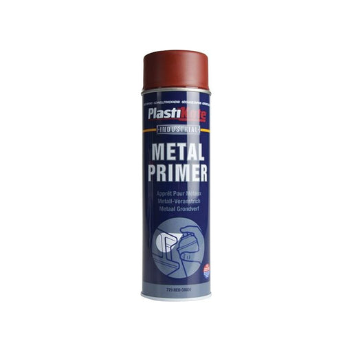 Plastikote Industrial Primer Spray Red Oxide 500ml PlastiKote - Town Tools