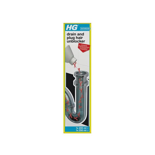 Hg Drain and Plug Hair Unblocker 450ml HG - Town Tools