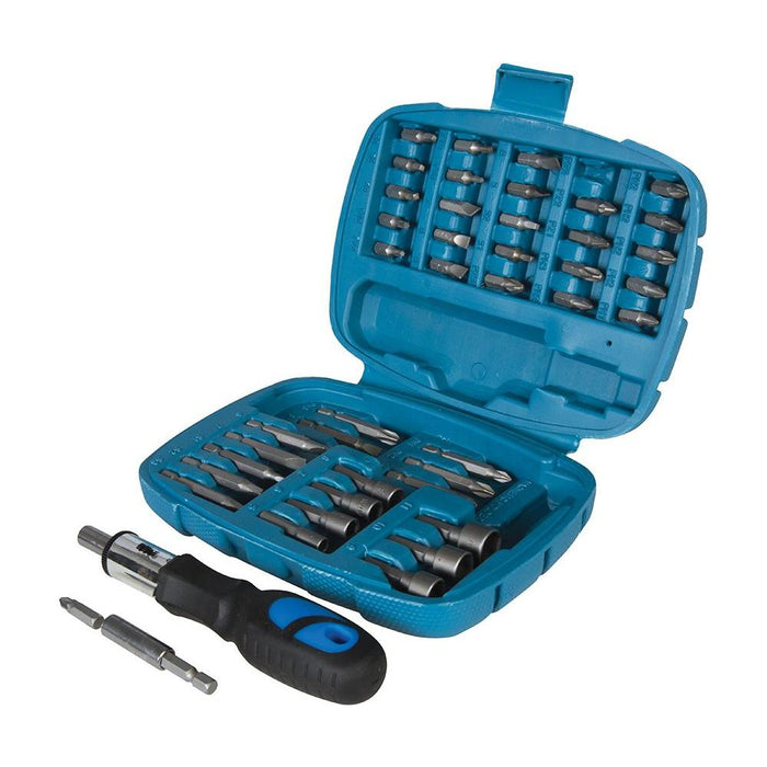 Silverline Ratchet Screwdriver Bit & Socket Set 45pce 45pce Silverline - Town Tools 