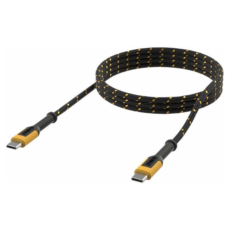 Dewalt Telecoms USB C to USB C Reinforced Charging Cable 3m (10ft) DEWALT Telecoms - Town Tools