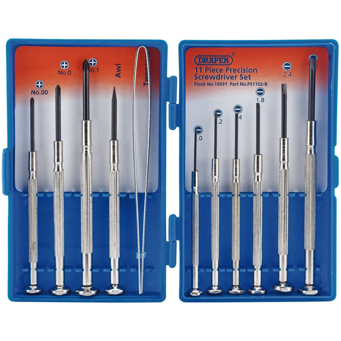 Draper Precision Screwdriver Set (11 Piece) 15631 Draper - Town Tools 