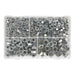 Sealey Steel Nut Assortment 1/4"-1/2"UNC 320pc AB030SN Sealey - Town Tools 