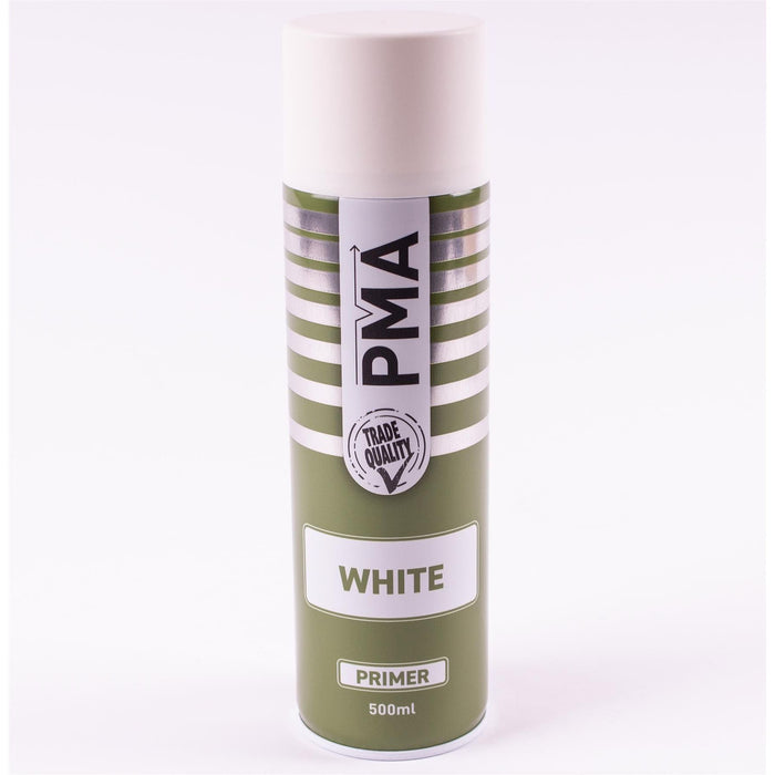 4X PMA Aerosol Spray Primer White 500ml High Coverage Plastic Primer PMA - Town Tools 