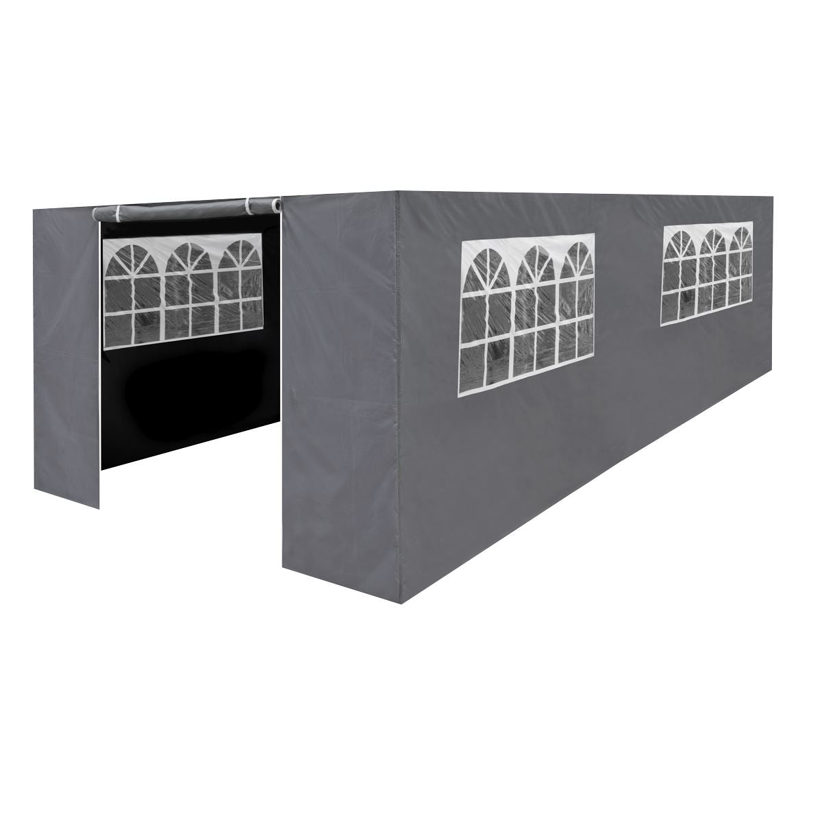 Dellonda Side Walls/Doors/Windows for Gazebo/Marquee Fits 3 x 6m Models - Grey Dellonda - Town Tools 