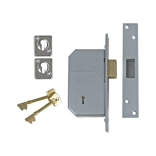 Union 3G110 C Series 5 Detainer Deadlock 73mm Satin Brass UNION - Town Tools