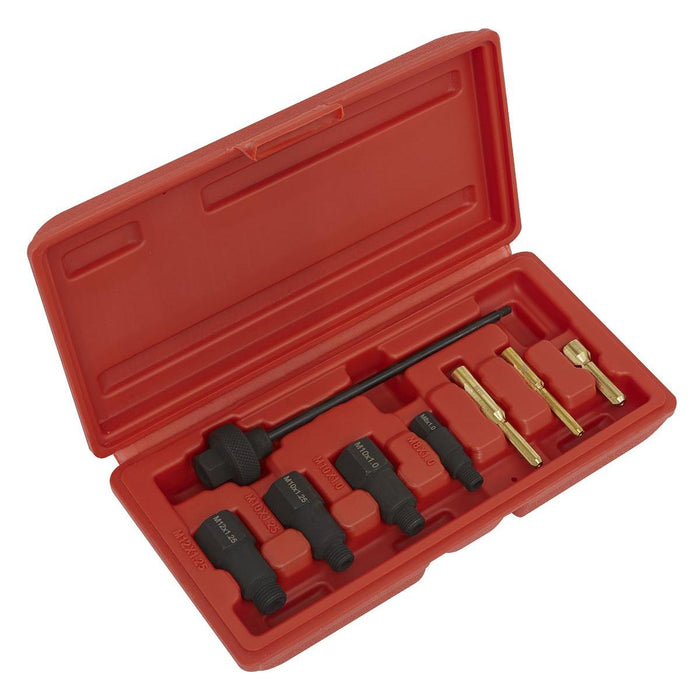 Sealey Glow Plug Reamer/Base Cleaning Set 8pc VS312 Sealey - Town Tools 