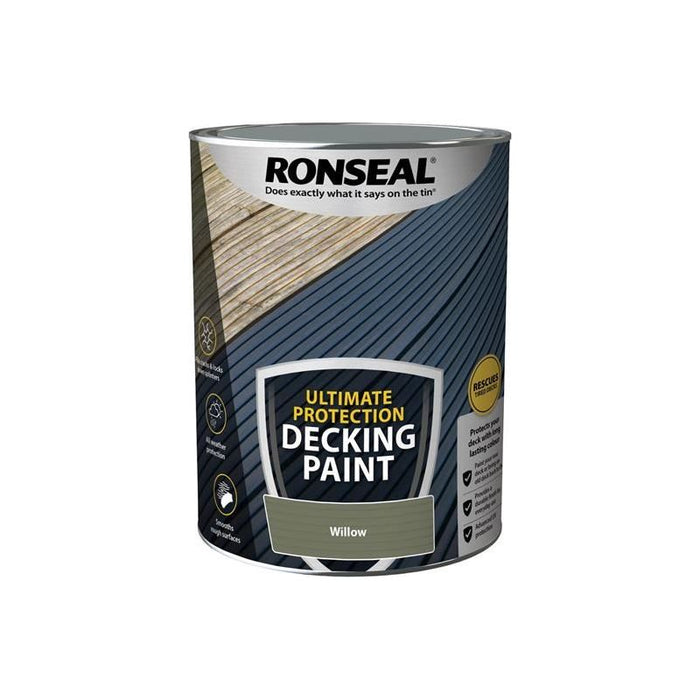 Ronseal Ultimate Protection Decking Paint Willow 5 litre Ronseal - Town Tools