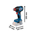 Bosch GDX 18V-210 C Professional Impact Driver/Wrench 18V Bare Unit Bosch - Town Tools