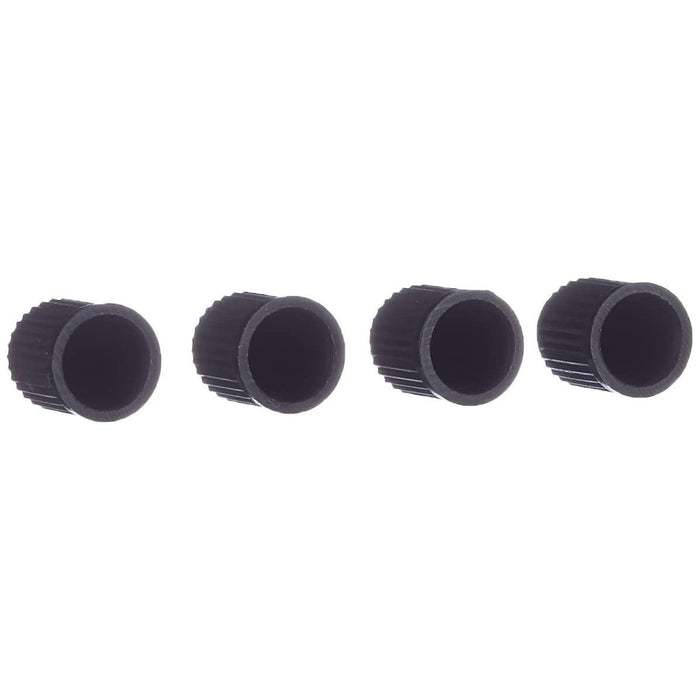 Wot-Nots Car Dust Caps - Black Plastic - Pack Of 4 Wot-Nots - Town Tools 