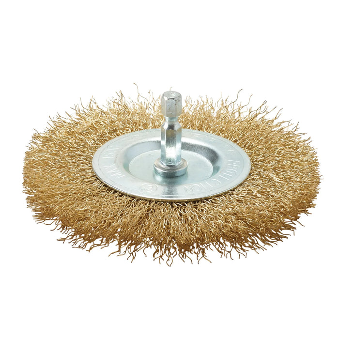Draper Brassed Steel Crimped Wire Wheel brush 50-100mm