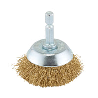 Draper Brassed Steel Crimped Wire Cup brush 40-75mm