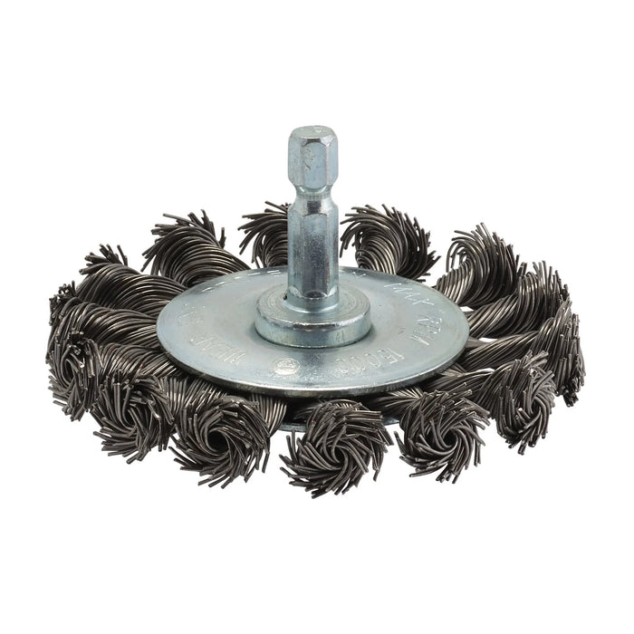 Draper Steel Twist-Knot Wire Wheel Brush, 75mm - WBWS4
