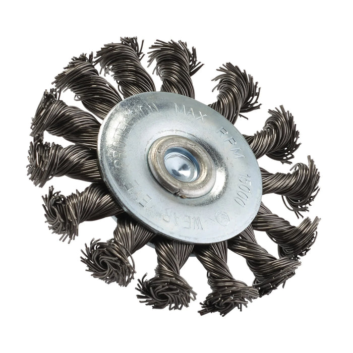 Draper Steel Twist-Knot Wire Wheel Brush, 75mm - WBWS4