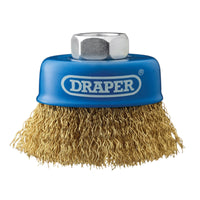 Draper Brassed Steel Crimped Wire Cup Brush, , M14 65-125mm