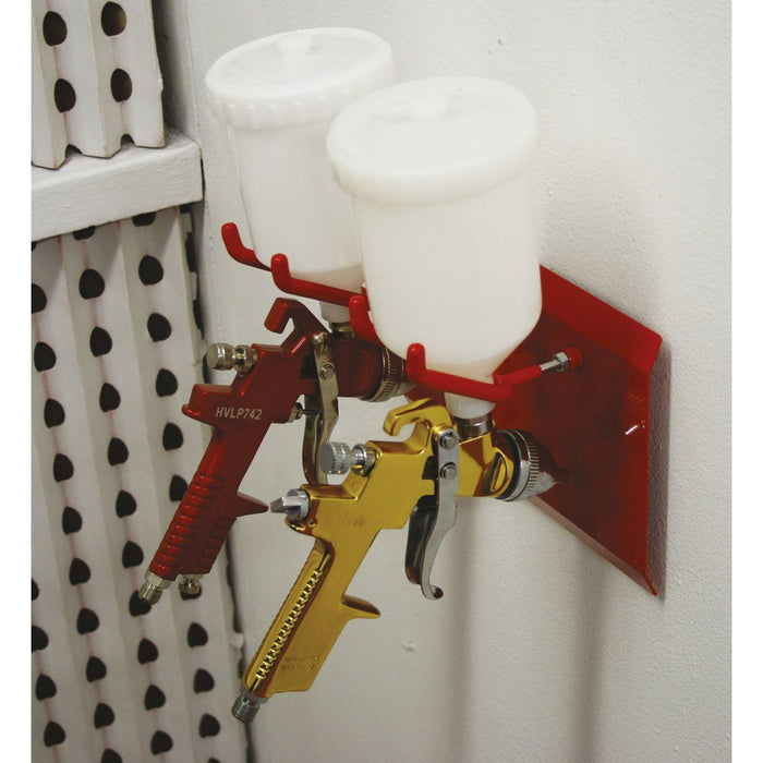 Sealey Magnetic Spray Gun Holder 2 Gun MSH02 Sealey - Town Tools 