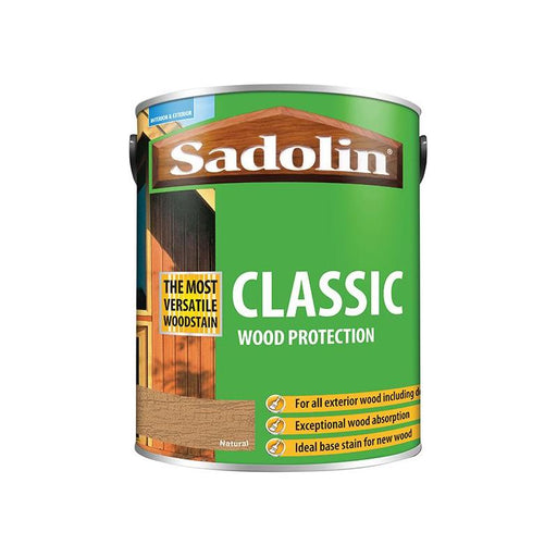 Sadolin Classic Wood Protection Natural 5 litre Sadolin - Town Tools